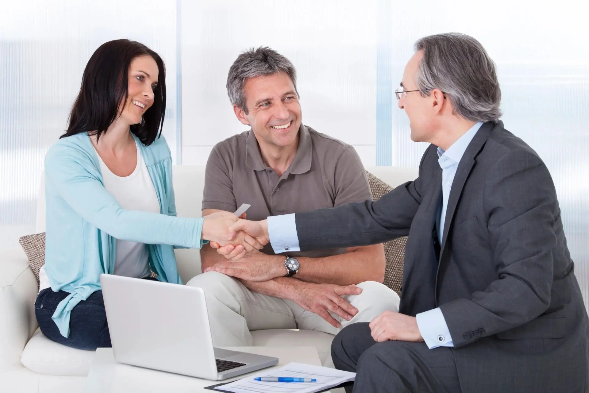 people shaking hands